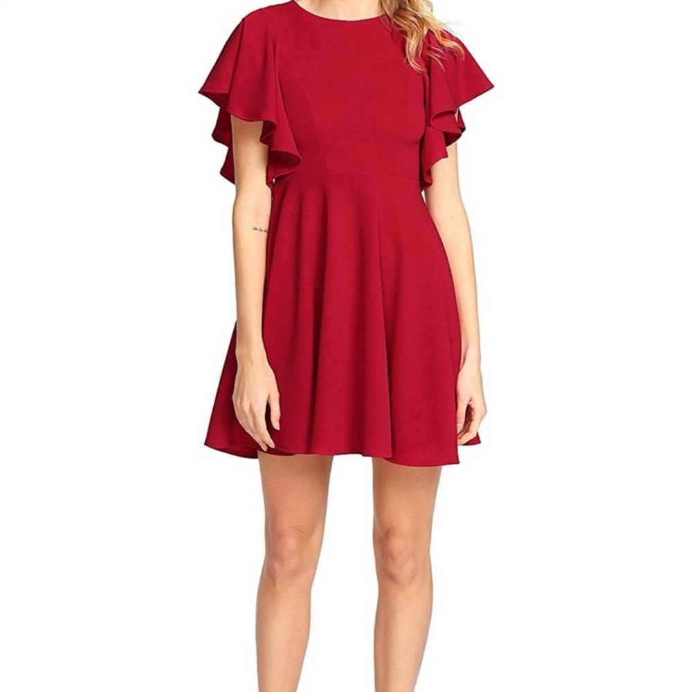 Elegant Red Women's Dress
